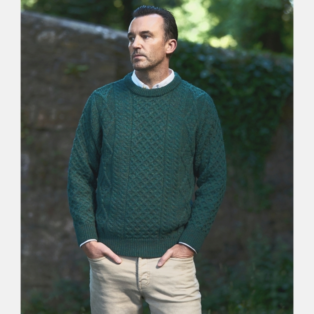 Aran Crafts Knitted Sweater with 100% Wool -XL NWOT
